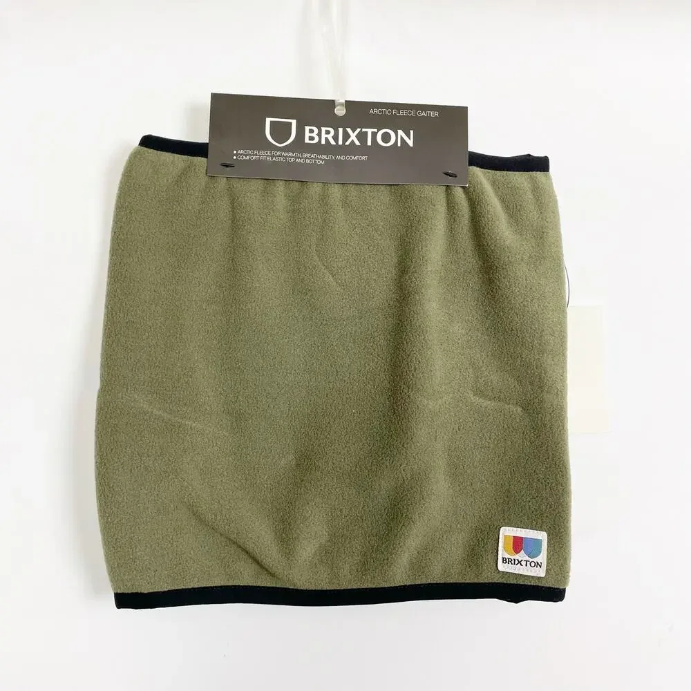 Brixton Artic Fleece Gaiter Unisex OS Olive Green Outerwear Scarf NWT $24